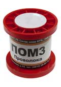 Припой ПОМ-3 ПРВ 0.8мм  бухта 1кг (Pb Free) Припой ПОМ-3 ПРВ 0.8мм  бухта 1кг (Pb Free)