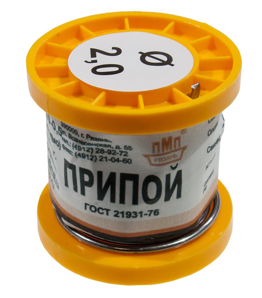 Припой ПОССУ40-05 ТР 2.0мм  катушка 100г Припой ПОССУ40-05 ТР 2.0мм  катушка 100г