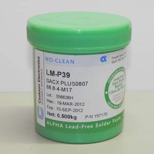 Паяльная паста ALPHA LUMET P39 Паяльная паста ALPHA LUMET P39