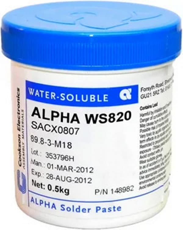 Паяльная паста ALPHA WS820 Паяльная паста ALPHA WS820