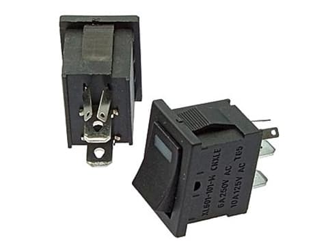 MIRS-101-3+LED/R (19*13), ON-OFF Черный корпус Черная клавиша c точечной подсветкой., JIETONG MIRS-101-3+LED/R (19*13), ON-OFF Черный корпус Черная клавиша c точечной подсветкой., JIETONG