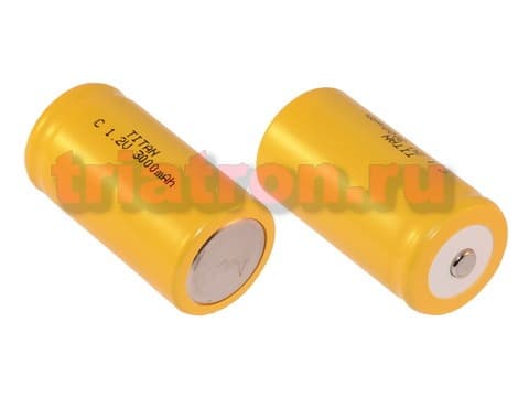 C3000 (1,2V,3000mAh) 51.0x25.8mm Ni-CD аккумулятор бытовой