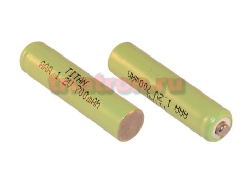 AAA 700 (1,2V,700mAh) 44.0x10.5mm Ni-MH аккумулятор бытовой