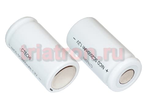 SC2000 (1,2V,2000mAh) 42.0x23.0mm Ni-CD аккумулятор промышленный