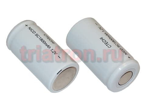 SC1800 (1,2V,1800mAh) 42.0x23.0mm Ni-CD аккумулятор промышленный