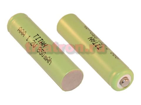 AAA 850 (1,2V,850mAh) 44.0x10.5mm Ni-MH аккумулятор бытовой