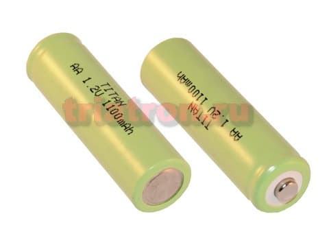 AA1100 (1,2V1100mAh) 49.5x14.5mm Ni-MH аккумулятор бытовой