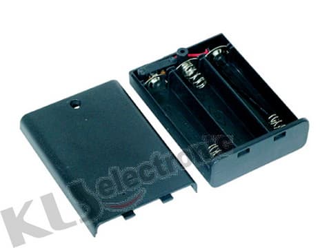 KLS5-808-B, держатель для 3 батарей АА провод 15см. (крышка) KLS5-808-B, держатель для 3 батарей АА провод 15см. (крышка)