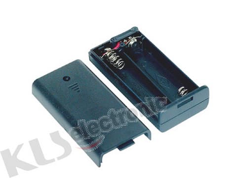 KLS5-805-B, держатель для 2 батарей АА провод 15см. (крышка) KLS5-805-B, держатель для 2 батарей АА провод 15см. (крышка)