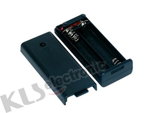 KLS5-828-B, держатель для 2 батареи ААА провод 15см. (крышка) KLS5-828-B, держатель для 2 батареи ААА провод 15см. (крышка)