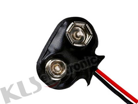 KLS5-BC9V-02-150, контакты 9В батареи типа крона,провод 15см.(гориз) KLS5-BC9V-02-150, контакты 9В батареи типа крона,провод 15см.(гориз)