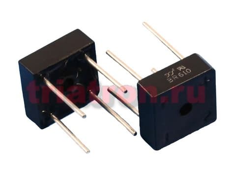 BR 610 (6A,1000В) BR-6 диодный мост YANGJIE BR 610 (6A,1000В) BR-6 диодный мост YANGJIE