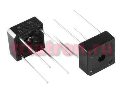 BR 310 (3A,1000В) BR-3 диодный мост YANGJIE BR 310 (3A,1000В) BR-3 диодный мост YANGJIE