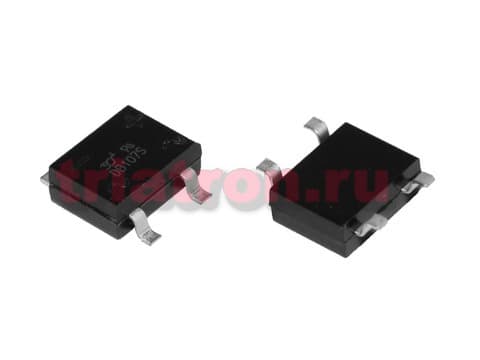 DB107S (1A,1000В) DB-S диодный мост SMD (линейка) YANGJIE DB107S (1A,1000В) DB-S диодный мост SMD (линейка) YANGJIE