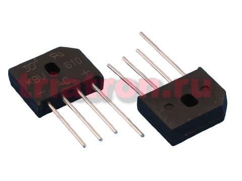 KBU 610 (6A,1000В) KBU диодный мост YANGJIE KBU 610 (6A,1000В) KBU диодный мост YANGJIE