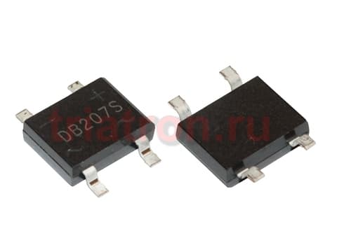 DB207S (2A,1000В) DB-S диодный мост SMD LGE DB207S (2A,1000В) DB-S диодный мост SMD LGE