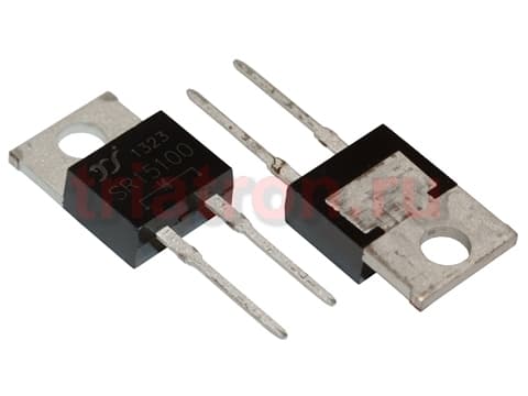 SR15100 (15A,100В) TO-220AC диод Шоттки 2 вывода YANGJIE SR15100 (15A,100В) TO-220AC диод Шоттки 2 вывода YANGJIE