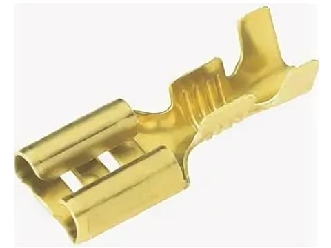 BM-01190 (DJ622-D6.3A), клемма ножевая авто(м) 6,3мм.пров.0,5-1,0 мм. не изолированная, RONGWEI BM-01190 (DJ622-D6.3A), клемма ножевая авто(м) 6,3мм.пров.0,5-1,0 мм. не изолированная, RONGWEI