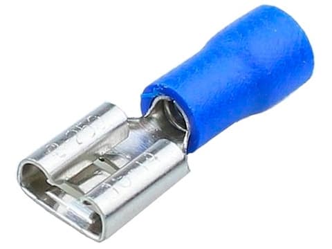 FDD2-250, клемма ножевая авто(м) 6,3мм.пров.1,5-2,5мм.изолированная, blue, BEISIT FDD2-250, клемма ножевая авто(м) 6,3мм.пров.1,5-2,5мм.изолированная, blue, BEISIT