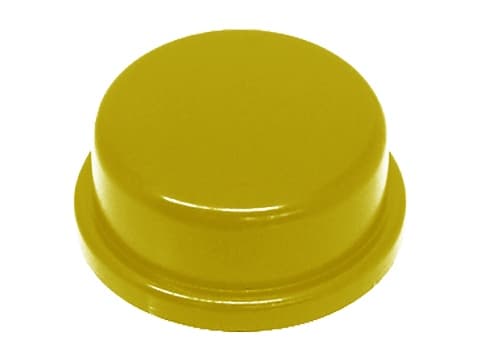 TSP12-RY, колпачок для кнопки 12x12 жёлтый, круглый, KLS TSP12-RY, колпачок для кнопки 12x12 жёлтый, круглый, KLS