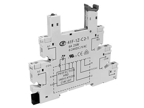 41F-1Z-C2-1 для реле HF-41F, панель для реле на дин-рейку, NCR RELAY 41F-1Z-C2-1 для реле HF-41F, панель для реле на дин-рейку, NCR RELAY