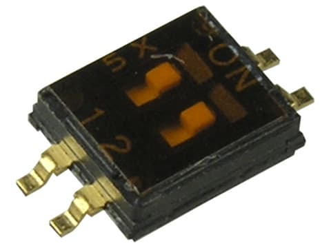 NHDS-02 (DHN-02-T-V-B), SMD-монтаж, 2 позиции, шаг 1,27, с пленкой, в линейках, KINGTEK NHDS-02 (DHN-02-T-V-B), SMD-монтаж, 2 позиции, шаг 1,27, с пленкой, в линейках, KINGTEK