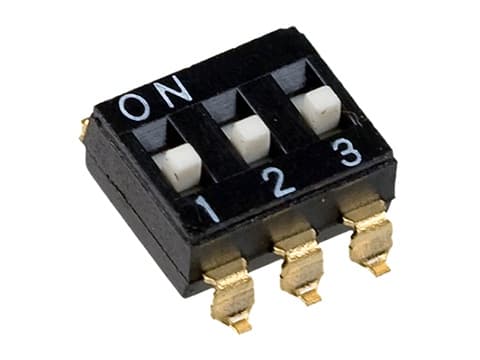 SWD4- 3 (DT-03L) (SDMX-3-X) (SNDP127B-03P-G00), для SMD-монтажа, с выступающим движком, Shainor SWD4- 3 (DT-03L) (SDMX-3-X) (SNDP127B-03P-G00), для SMD-монтажа, с выступающим движком, Shainor