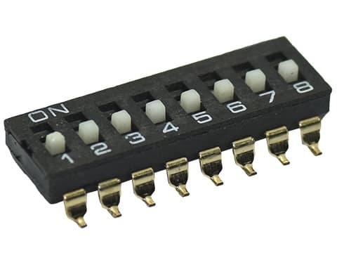 SWD4- 8 (DT-08N), для SMD-монтажа, с утопленным движком. С пленкой., KLS SWD4- 8 (DT-08N), для SMD-монтажа, с утопленным движком. С пленкой., KLS