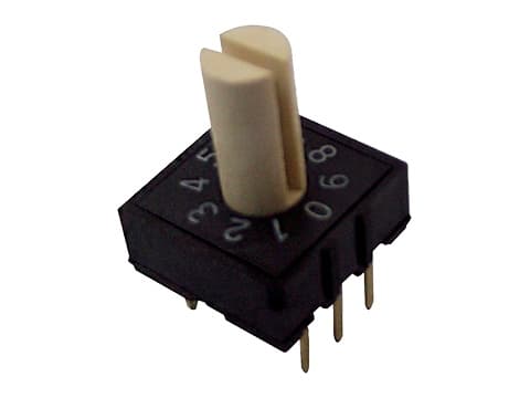 RH3HA-10R-V, Поворотный переключатель на 10 позиций с высокой ручкой, SHINWAY RH3HA-10R-V, Поворотный переключатель на 10 позиций с высокой ручкой, SHINWAY