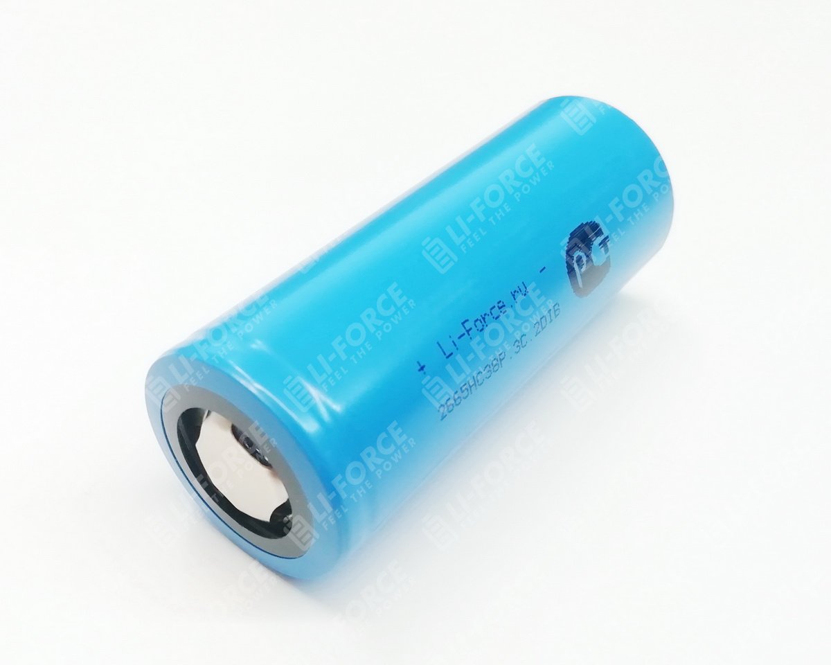 Аккумулятор LiFePO4 3.2V, Аккумулятор Li-Force 26650-HC38 3800 мАч литий-железо-фосфатный