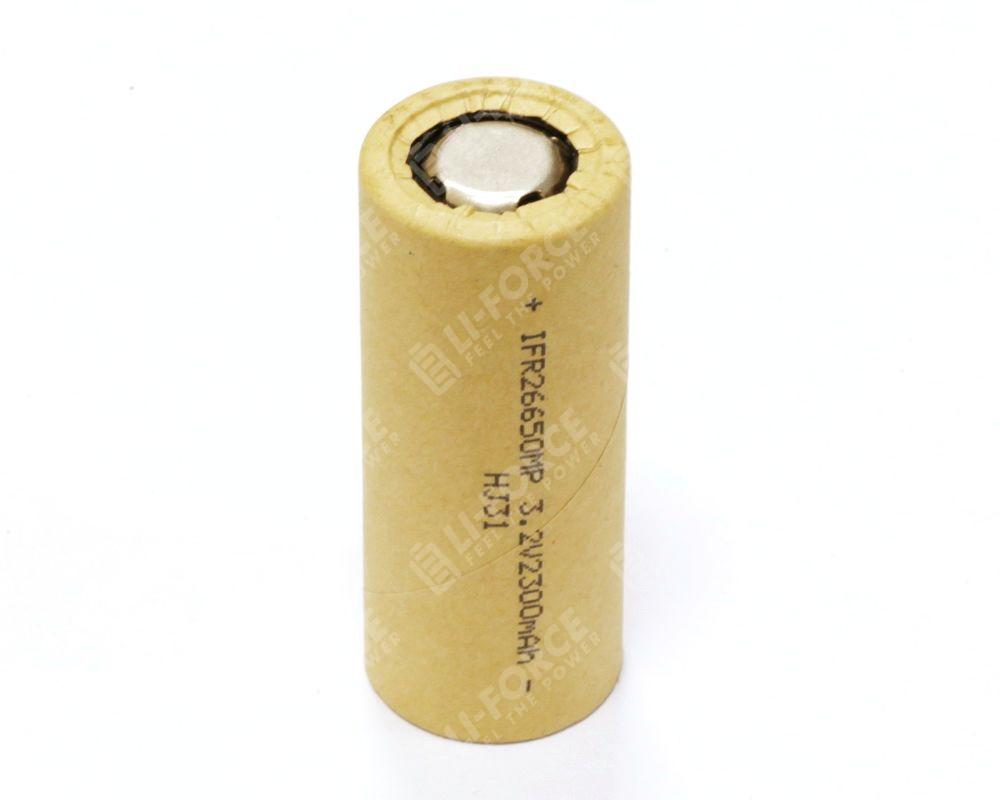 Аккумулятор LiFePO4 3.2V, IFR26650MP, 2300 мАч высокотоковый литий-железо-фосфатный