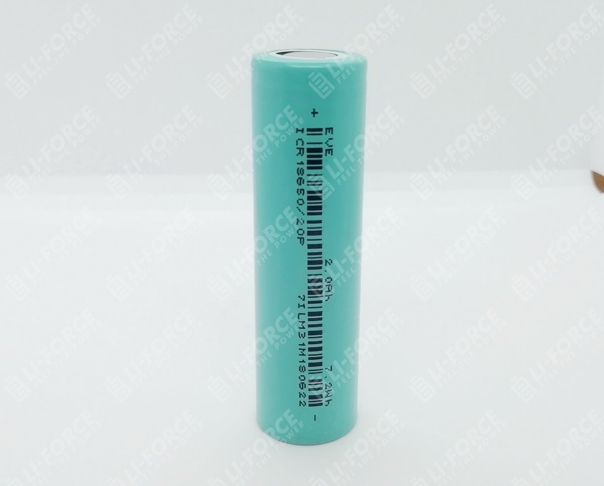 Аккумулятор Li-Ion 3.6V, EVE 18650 20P, 2000 мАч литий-ионный