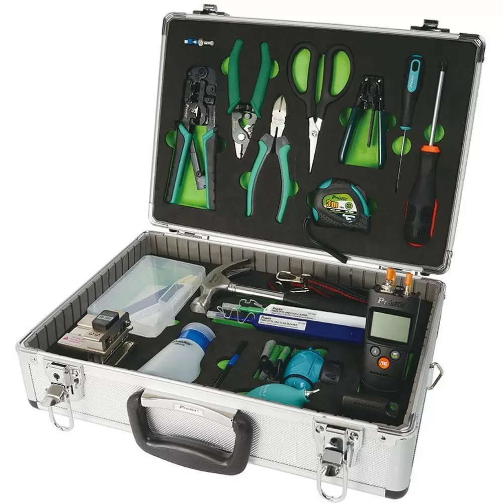 Набор инструментов ProsKit PK-9458 для работы с оптоволокном