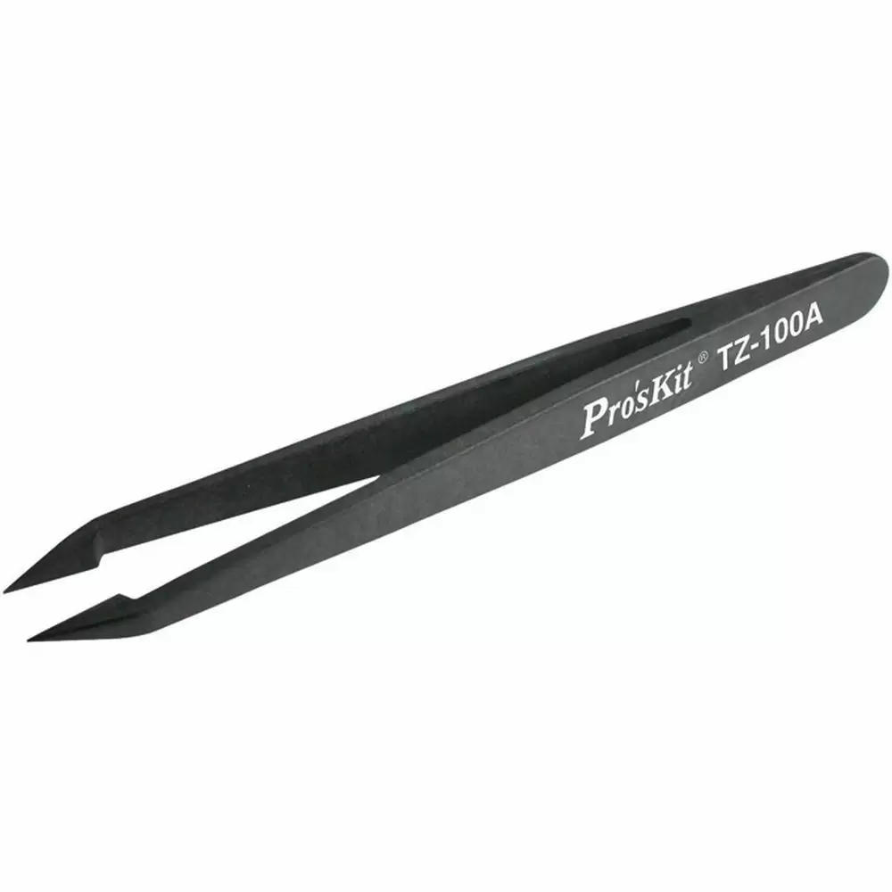Пинцет ProsKit TZ-100A прямой остроконечный антистатический Пинцет ProsKit TZ-100A прямой остроконечный антистатический