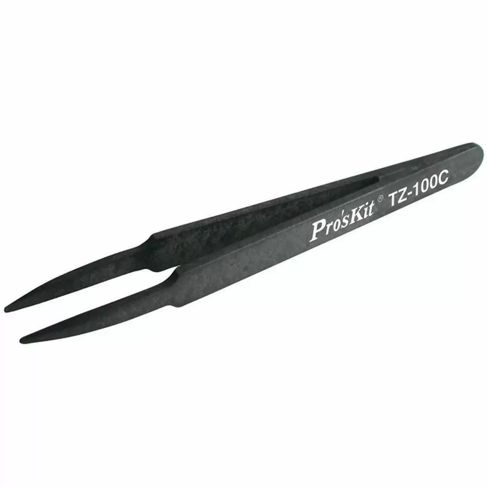 Пинцет ProsKit TZ-100C закругленный антистатический Пинцет ProsKit TZ-100C закругленный антистатический