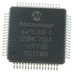 Контроллер цифровых сигналов dsPIC33FJ128MC706A-I/PT Microchip Technology
