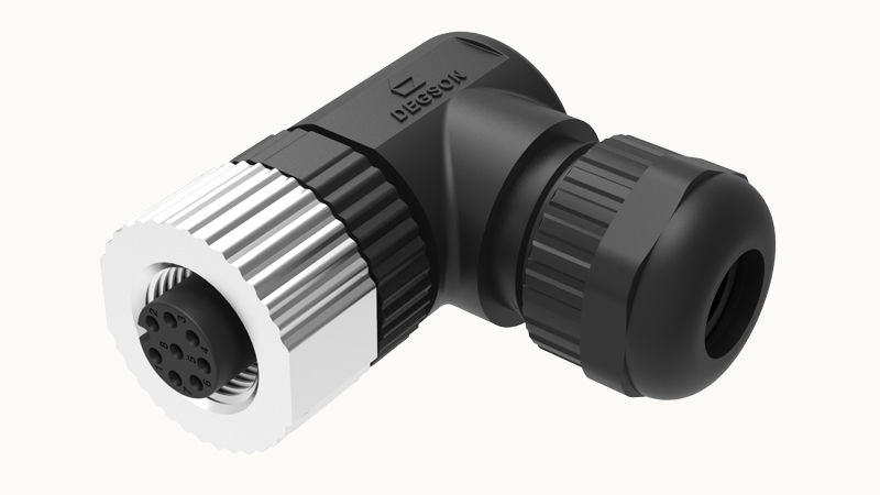 Цилиндрический разъем PB-M12D-04P-FF-SR7001 Degson Цилиндрический разъем PB-M12D-04P-FF-SR7001 Degson