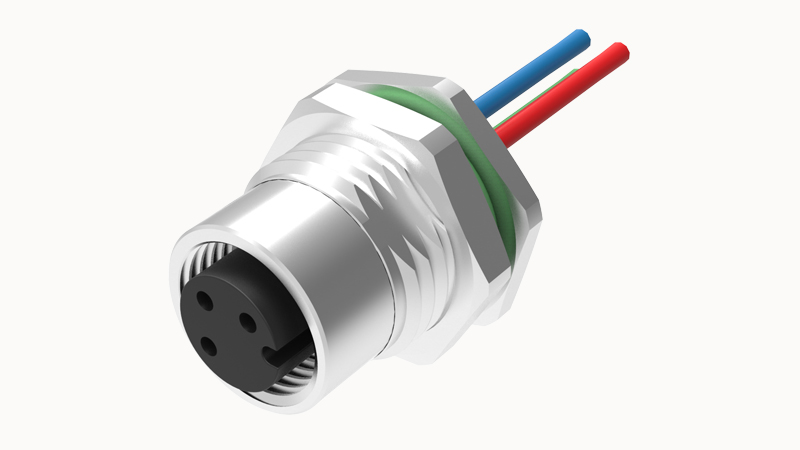 Цилиндрический разъем SD-M12B-05P-FF-SF8B50 Degson Цилиндрический разъем SD-M12B-05P-FF-SF8B50 Degson