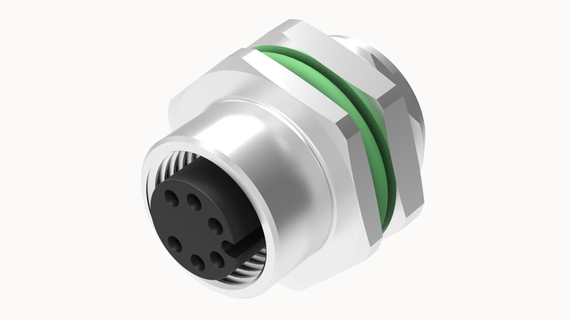 Цилиндрический разъем SP-M12A-03P-FF-SH8002 Degson Цилиндрический разъем SP-M12A-03P-FF-SH8002 Degson