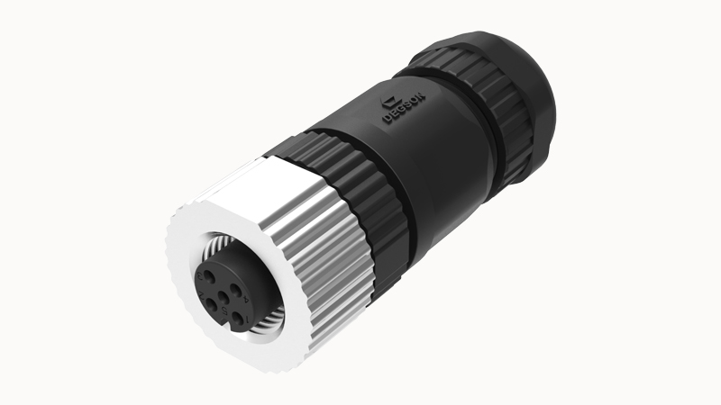 Цилиндрический разъем PB-M12A-03P-FF-SL7001 Degson Цилиндрический разъем PB-M12A-03P-FF-SL7001 Degson