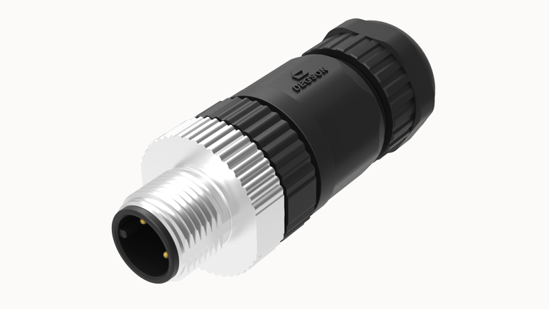 Цилиндрический разъем PB-M12D-04P-MM-SL7001 Degson Цилиндрический разъем PB-M12D-04P-MM-SL7001 Degson