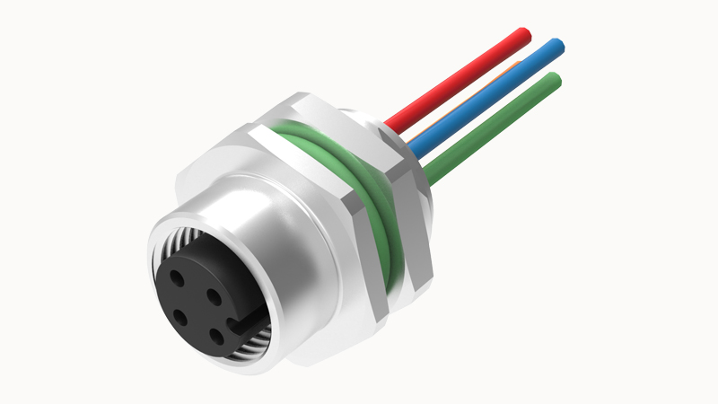 Цилиндрический разъем SD-M12A-04P-FF-SH8B50 Degson