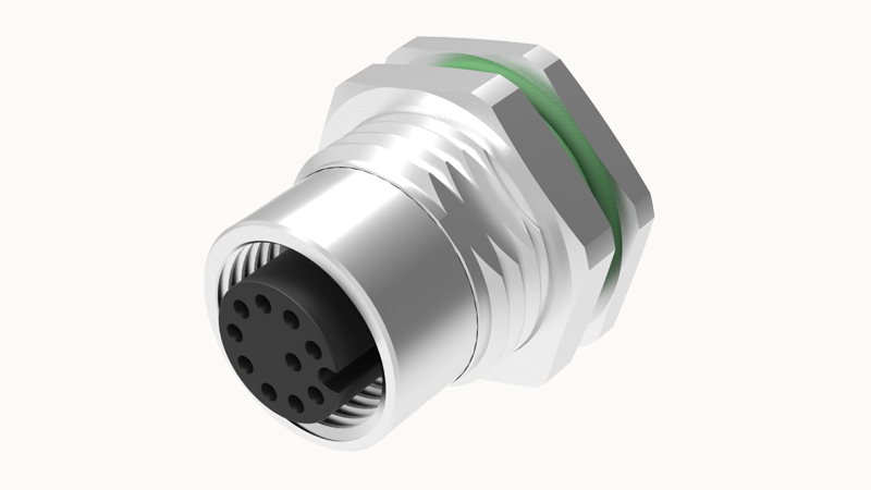 Цилиндрический разъем SD-M12A-04P-FF-SF8001 Degson
