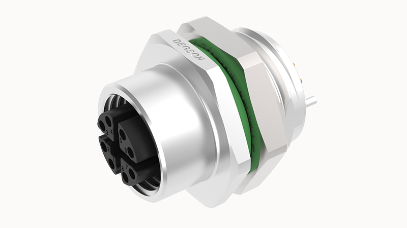Цилиндрический разъем SPSH-M12X-08P-FF-SH7001 Degson Цилиндрический разъем SPSH-M12X-08P-FF-SH7001 Degson