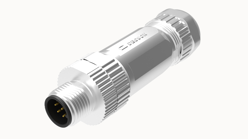 Цилиндрический разъем PASH-M12B-05P-MM-SL7001 Degson Цилиндрический разъем PASH-M12B-05P-MM-SL7001 Degson
