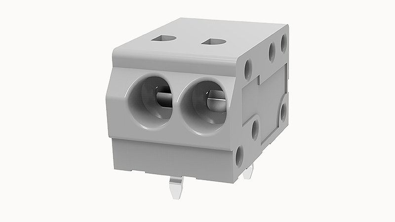 Пружинный разъем на плату DG250W-3.5 reverse pin pattern-02P Degson