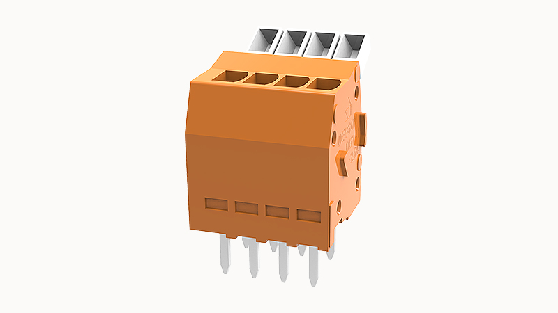 Пружинный разъем на плату DG241-2.54-04P Degson Пружинный разъем на плату DG241-2.54-04P Degson