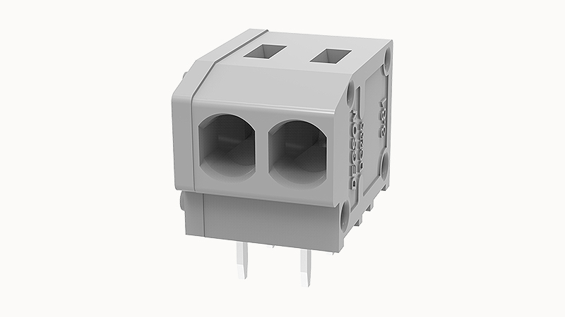 Пружинный разъем на плату DG235W-3.81-02P Degson Пружинный разъем на плату DG235W-3.81-02P Degson