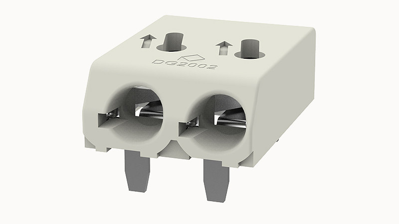 Пружинный разъем на плату DG2002-4.0-300R(H)-02P Degson Пружинный разъем на плату DG2002-4.0-300R(H)-02P Degson