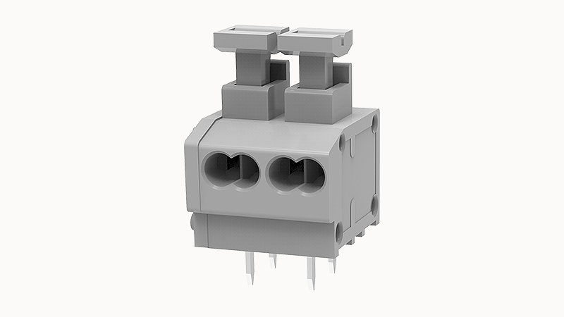 Пружинный разъем на плату DG235T-5.0-02P Degson Пружинный разъем на плату DG235T-5.0-02P Degson